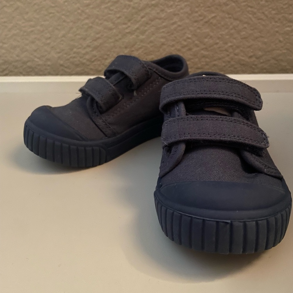 Wonder Nation Navy Kids Sneakers with Velcro